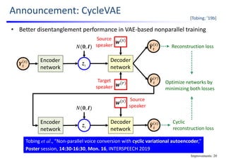 Statistical voice conversion with direct waveform modeling | PDF