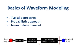 Statistical voice conversion with direct waveform modeling | PDF