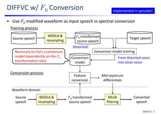 Statistical voice conversion with direct waveform modeling | PDF