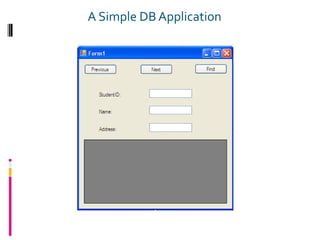 A Simple DB Application
 