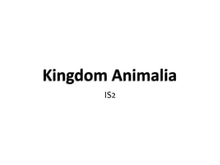Kingdom AnimaliaIS2