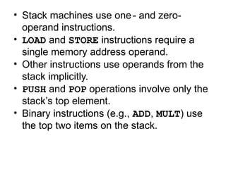instruction set architecture in computer architecture | PPTX