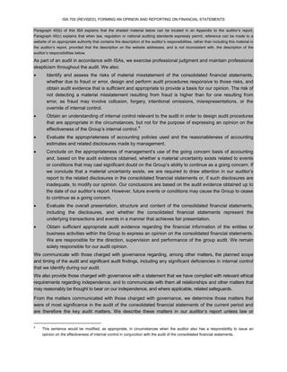 ISA: 700-Revised | PDF