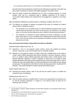 ISA: 705-Revised | PDF