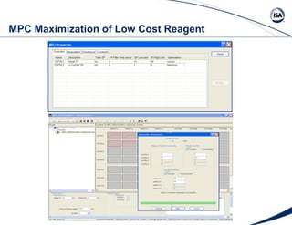 MPC Maximization of Low Cost Reagent  