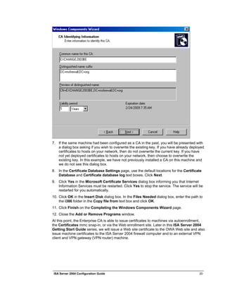 Isa2004 Configuration Guide | PDF
