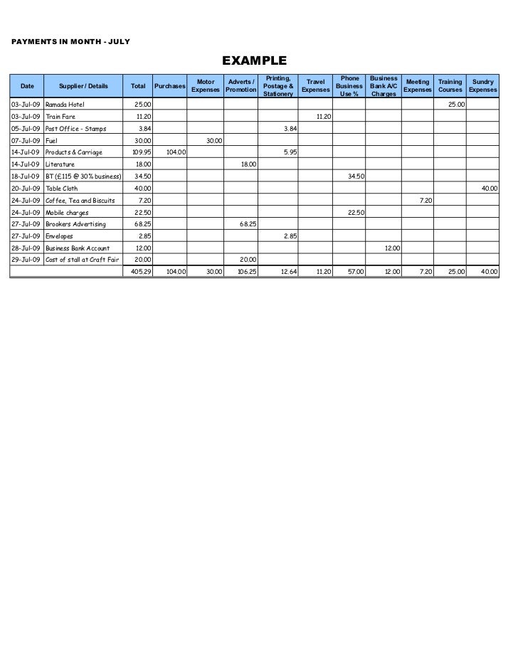 income and expense spreadsheet template