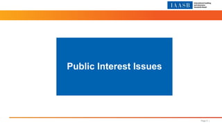 Public Interest Issues
Page 5 |
 