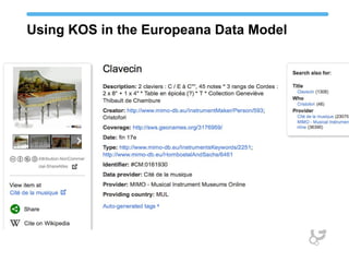 Using KOS in the Europeana Data Model
 