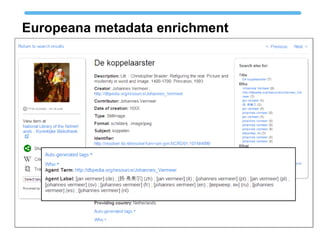Europeana metadata enrichment
 