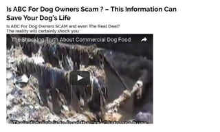 Is abc for dog owners scam?