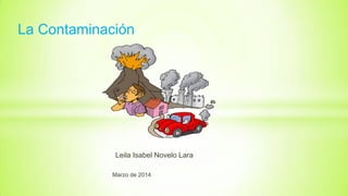 La Contaminación
Leila Isabel Novelo Lara
Marzo de 2014
 
