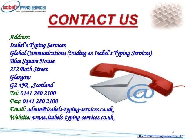 Online typing and transcription services