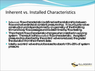 Basic Control Valve Sizing and Selection | PPT
