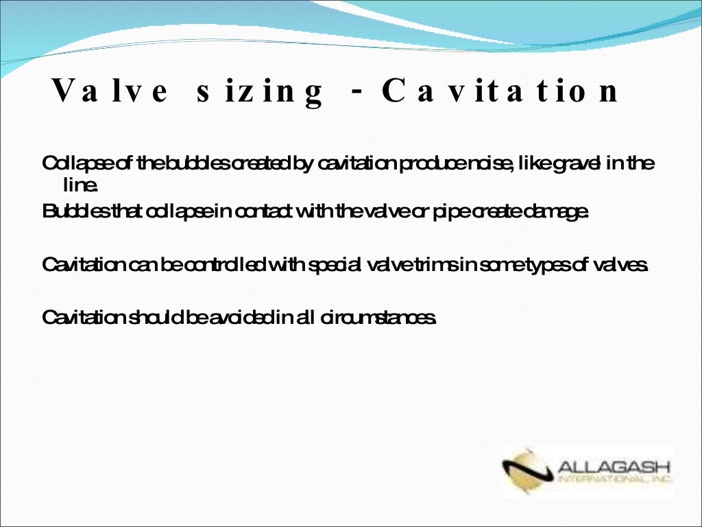Basic Control Valve Sizing and Selection