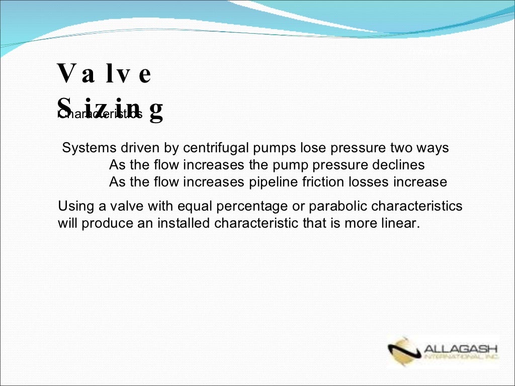 Basic Control Valve Sizing and Selection