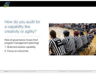 unordered problem domains require sensing
and probing, not good or best practices
http://www.ﬂickr.com/photos/marine_corps/
 