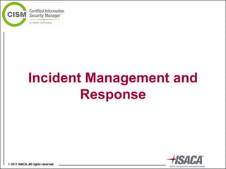 Incident Management and Response 