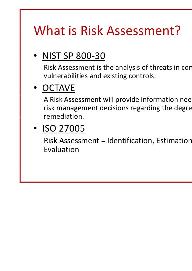 Iso 27005 Risk Assessment