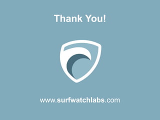 Thank You!
www.surfwatchlabs.com
 