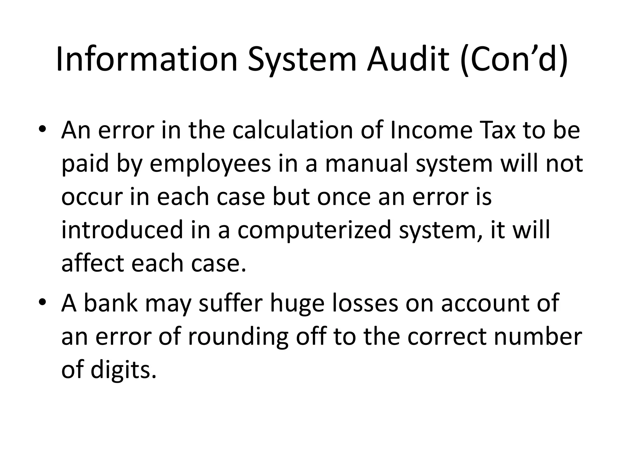 Information System Architecture and Audit Control Lecture 1 | PPTX