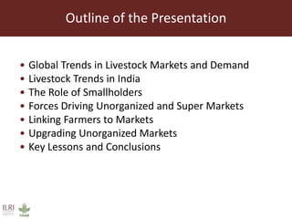 Livestock marketing and supply chain management of livestock products 