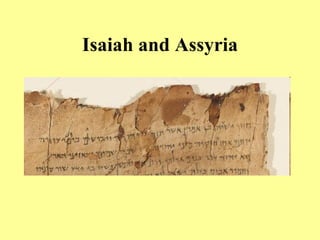 Isaiah and Assyria 