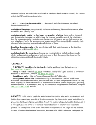 Isaiah 22 commentary | PDF