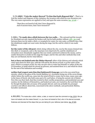 Isaiah 22 commentary | PDF