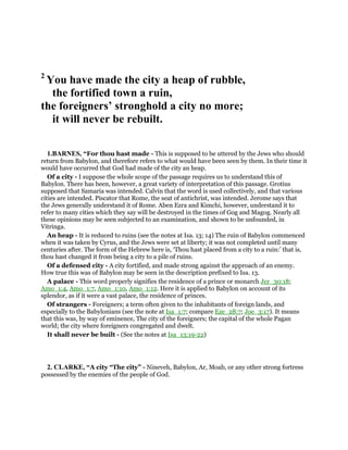 Isaiah 25 Commentary