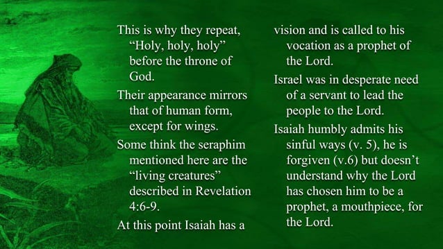 5th Sunday - First Reading - Isaiah 6:1–2a, 3–8 | PPT