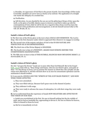 Isaiah 6 Explained Isaiah 6 commentary | PDF