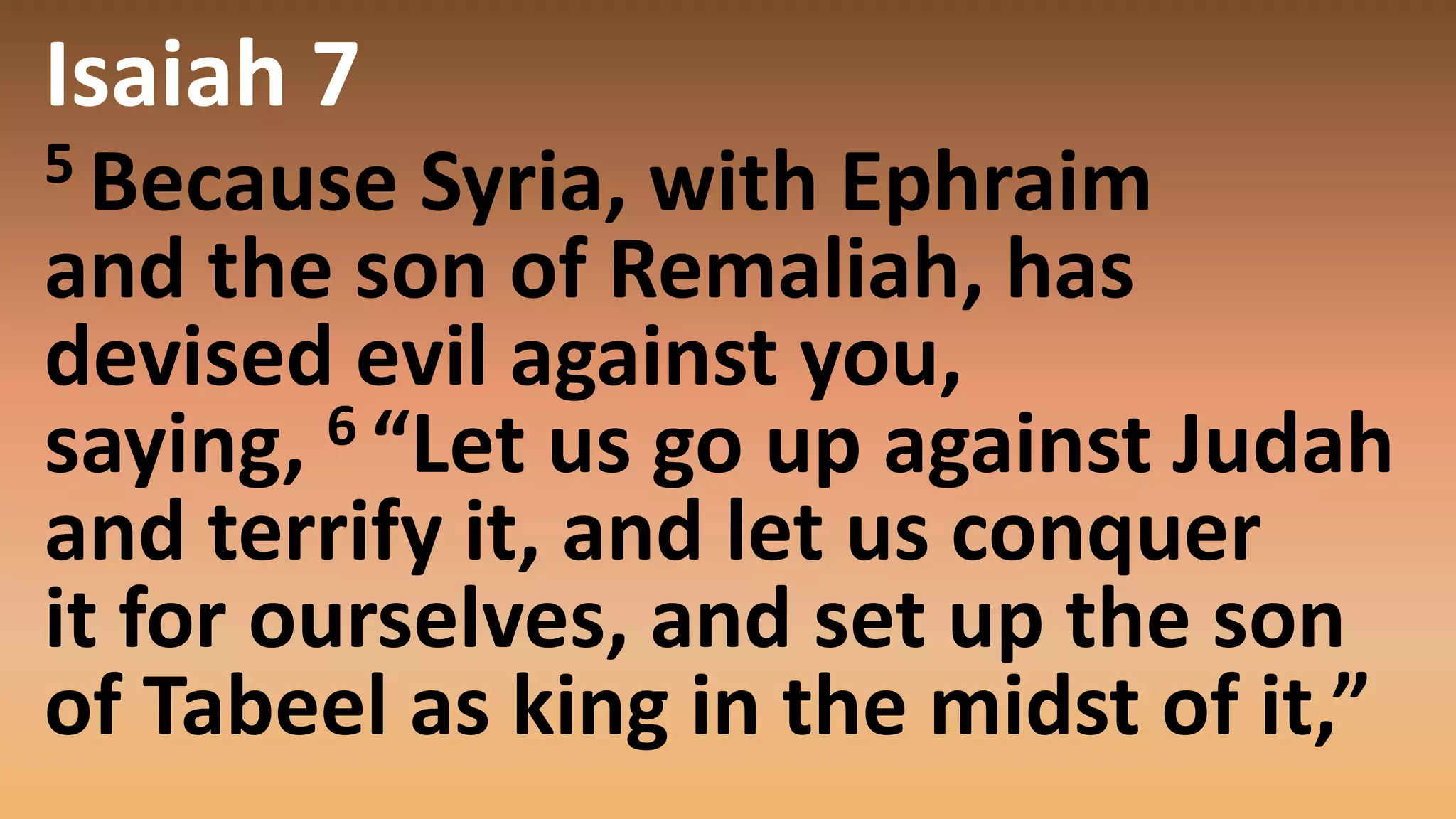 Christmas Through the Eyes of Isaiah_Ahaz' Son_Isaiah 7 | PPT
