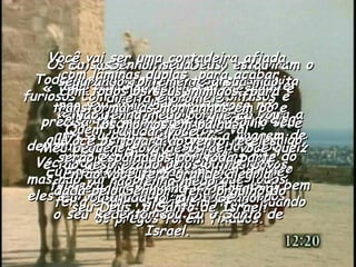 Os países do outro lado do mar viram o que aconteceu e ficaram com muito medo;  reuniram-se e se prepararam para a guerra. Cada um procura animar o outro e diz ao amigo: « Vamos, coragem! Ele não vai nos vencer! » Mas todos se apressam para fazer ídolos;  o que gravou a imagem na madeira apressa o que vai cobrir a imagem de ouro. O que prepara as formas anima o ferreiro, dizendo que o ídolo está bem feito e que ficará bem firme, quando os pregos forem fixados. Mas você,  Israel, meu servo;  você, Jacó, a quem Eu escolhi, você que é a família de Abraão, meu amigo;  você a quem Eu trouxe dos fins do mundo e disse: « Você é o meu servo, Eu o escolhi e não vou abandoná-lo », você não precisa ter medo porque Eu sou o seu Deus. Eu lhe darei forças;  Eu vou ajudar e manter você em pé, firme, com a minha vitoriosa mão direita. Todos os seus inimigos, que estavam furiosos com você, vão ficar confusos e desorientados. Quem lutar contra você vai desaparecer, vai ser riscado do mapa. Você poderá procurar seus inimigos, mas não vai encontrá-los porque todos eles vão desaparecer, vão virar menos que nada. Eu, o Senhor seu Deus, estou segurando fortemente a sua mão direita e prometo: « Não tenha medo porque Eu vou ajudar você. » Meu pequeno povo de Israel, você que é tão desprezado pelos outros povos, não tenha medo;  Eu vou ajudá-lo, diz o Senhor;  o seu Redentor sou Eu o Santo de Israel. Você vai ser uma cortadeira afiada, com lâminas duplas, para acabar com todos os seus inimigos, para transformar as montanhas em pó e os morros em palha. Você os jogará ao vento, e eles serão espalhados por toda parte. Então você terá grande alegria, dada pelo Senhor, terá orgulho do seu Deus, o Santo de Israel. 