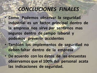 LA SEGURIDAD INDUSTRIAL