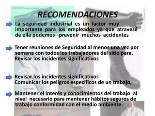 LA SEGURIDAD INDUSTRIAL