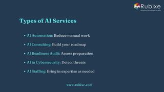 Is AI Consulting Right for Your Business | Rubixe | PDF