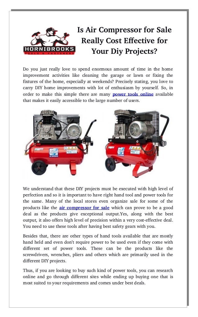 Is Air Compressor For Sale Really Cost Effective For Your Diy Projects