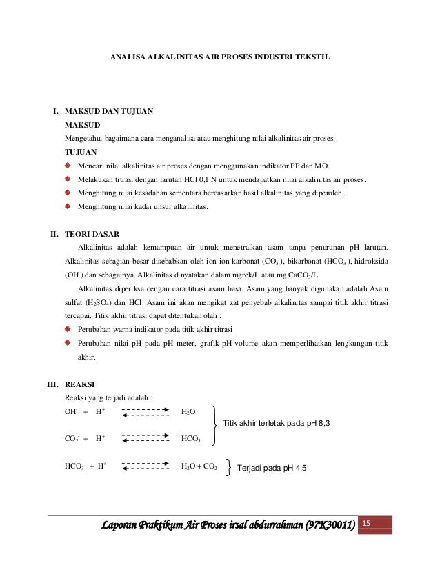 Isal air proses