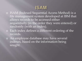 Isam | PPTX | Databases | Computer Software and Applications
