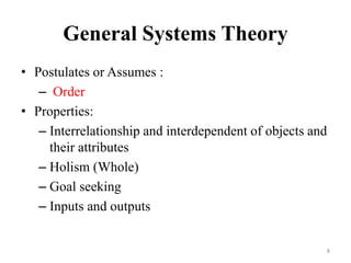 Postulate System information system analysis and design | PPTX