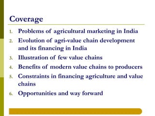 IFPRI- P K Joshi : Financing Agri-value Chain Development In India ...