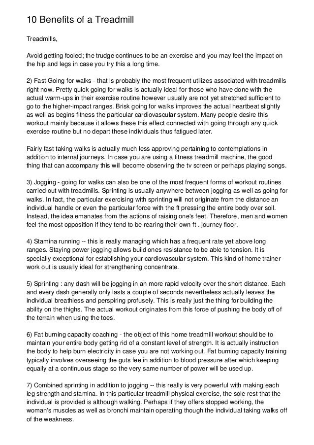 treadmill stamina workout