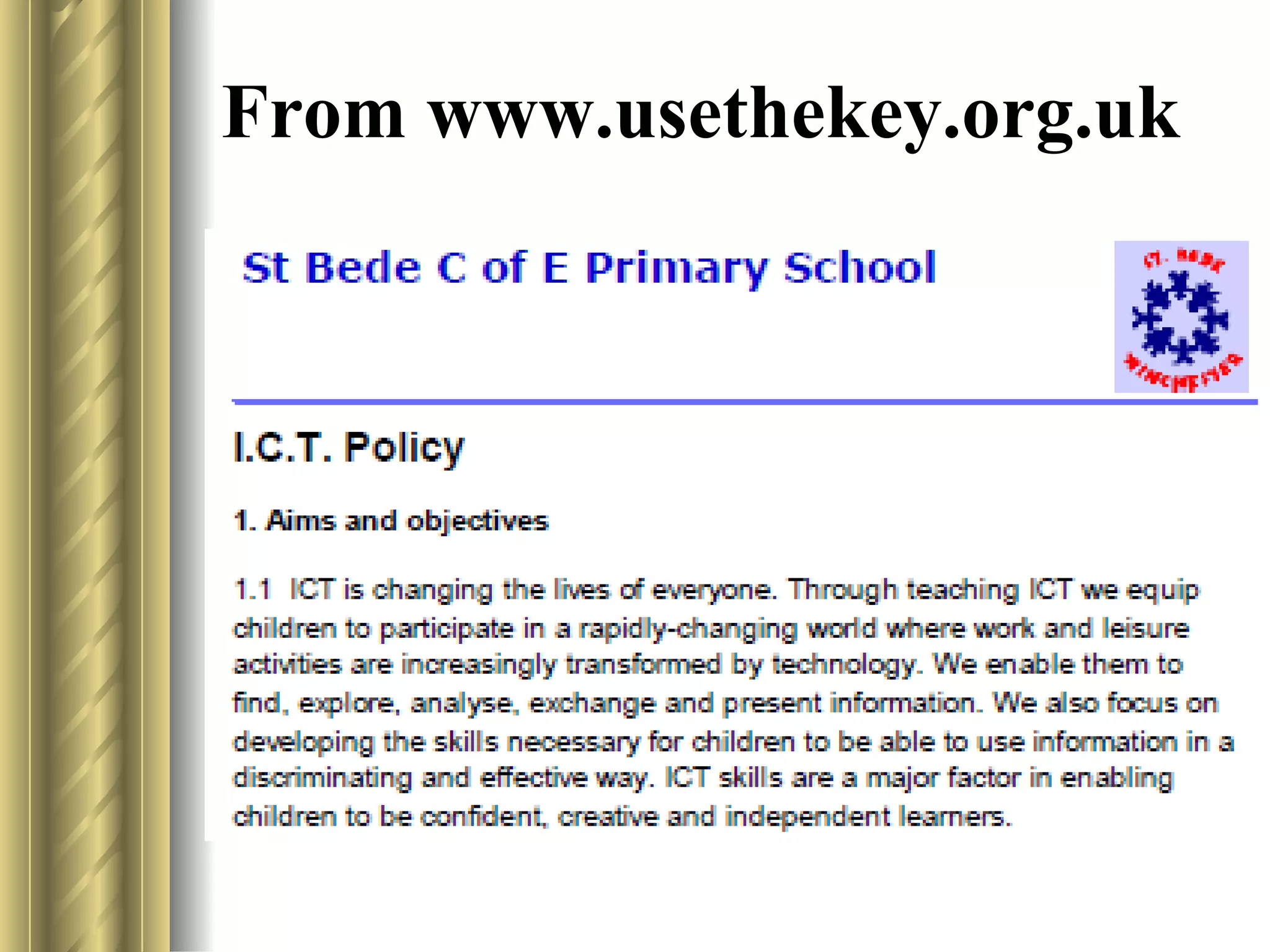 From www.usethekey.org.uk 