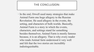Is Animal Farm an allegory to the Russian revolution? | PPTX