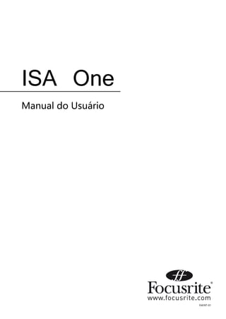 ISA One
Manual do Usuário
 