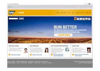 Global Alliance Solutions, SAP




                                 © 2010 IBM Corporation
 