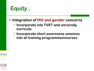 Innovation systems approach for agricultural transformation