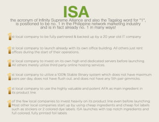 Infinity Supreme Alliance Presentation