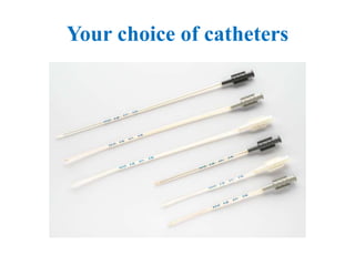 Your choice of catheters
 